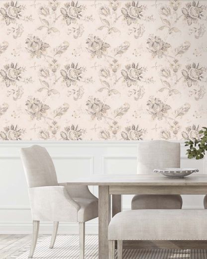 Picture of Anelda Jacobean - Linen & Latte