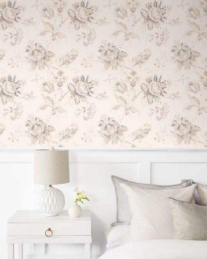 Picture of Anelda Jacobean - Linen & Latte