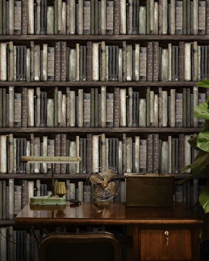Picture of Faux Bookshelves - Shale