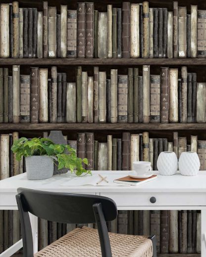Picture of Faux Bookshelves - Shale